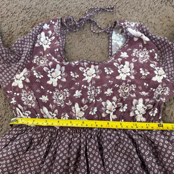 2 FOR $20 Tokyo Darling Boho Dress Purple Peasant Style Rayon Cottagecore XS - Picture 10 of 10